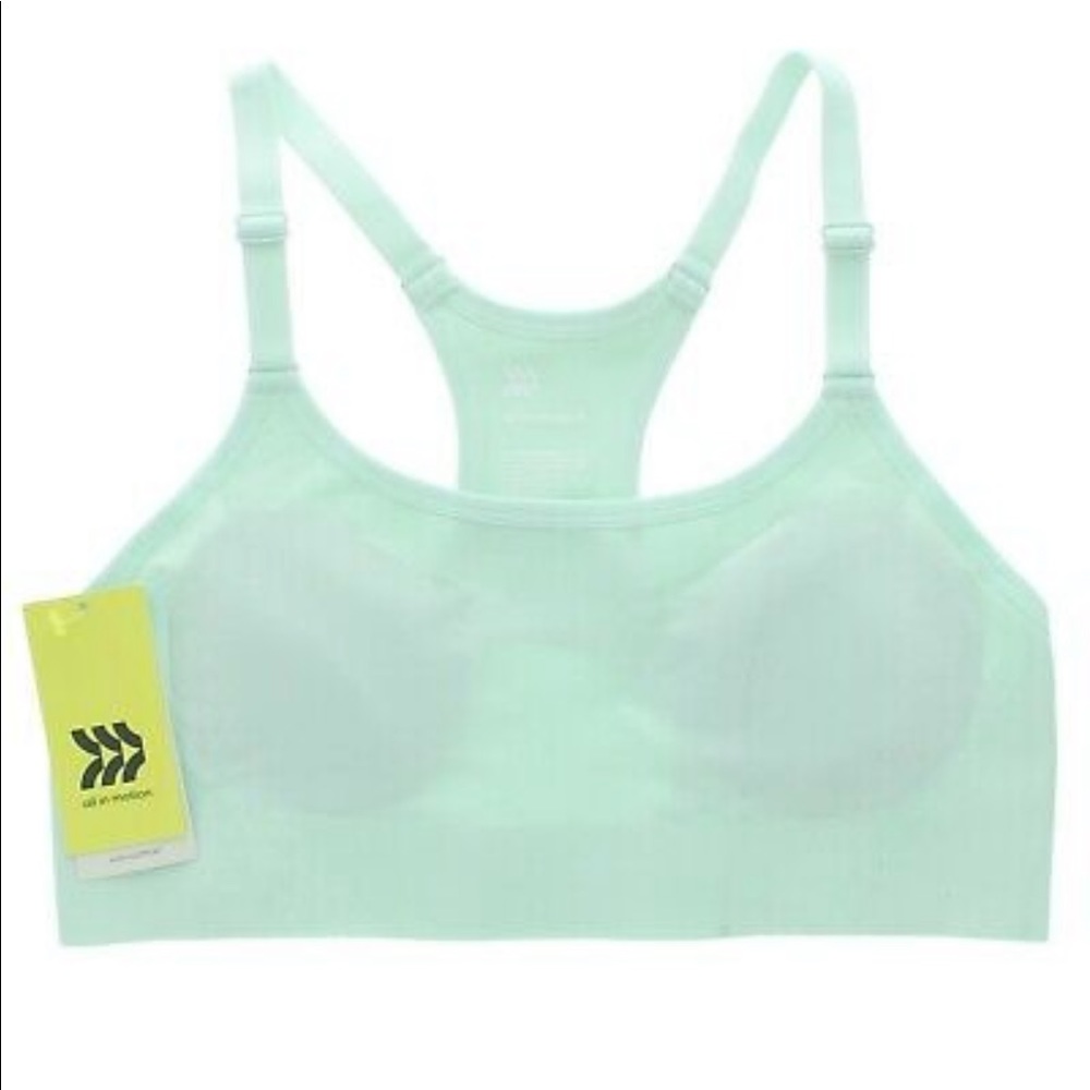 All in motion turquoise sports bra